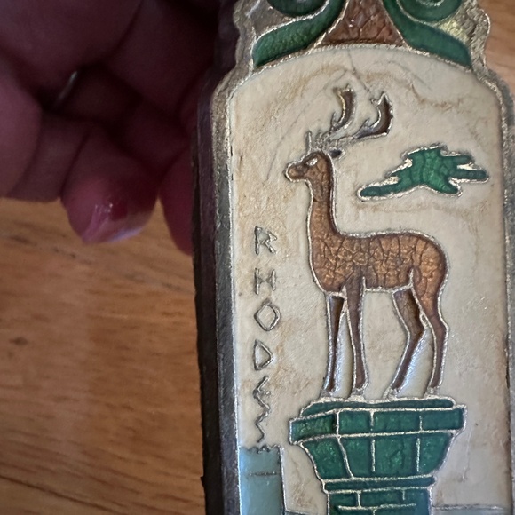 Vintage Paperclip from Rhodes Greece Brass Deer Birds - Picture 2 of 14